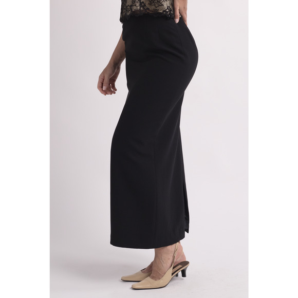 Vintage Kasper Black Maxi Skirt - Picture 2 of 6